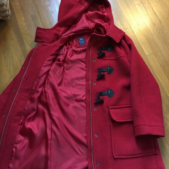 Gap Red Wool Peacoat ❤️ - Picture 5 of 5